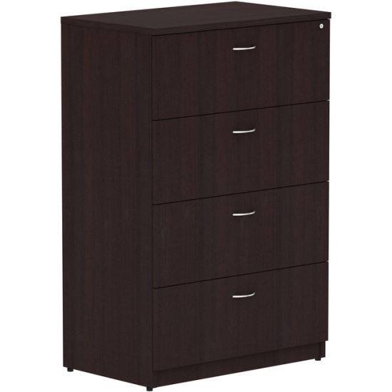 Lorell Essentials Espresso 4-drawer Lateral File1