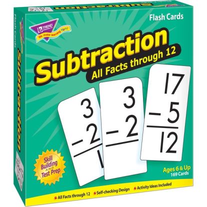 Trend Subtraction all facts through 12 Flash Cards1