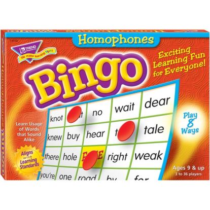 Trend Homonyms Bingo Game1