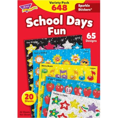 Trend Sparkle Stickers School Days Fun Stickers1