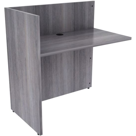 Lorell Weathered Charcoal Laminate Desking1