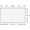 Lorell Mounting Frame for Whiteboard - Silver3