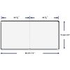 Lorell Mounting Frame for Whiteboard - Silver2