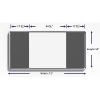 Lorell Mounting Frame for Whiteboard - Silver6