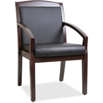 Lorell Sloping Arms Wood Guest Chair1