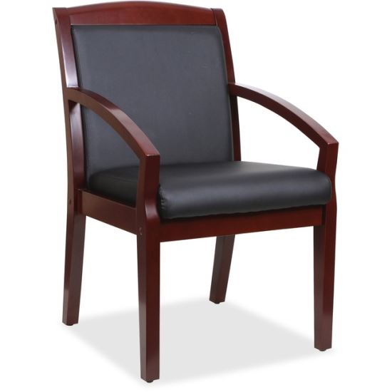 Lorell Sloping Arms Wood Guest Chair1