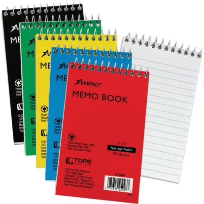 Ampad Topbound Memo Notebooks1