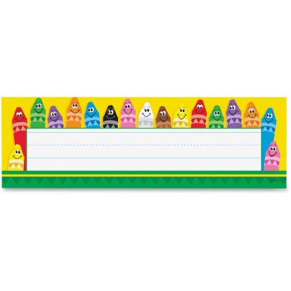 Trend Colorful Crayons Name Plates1