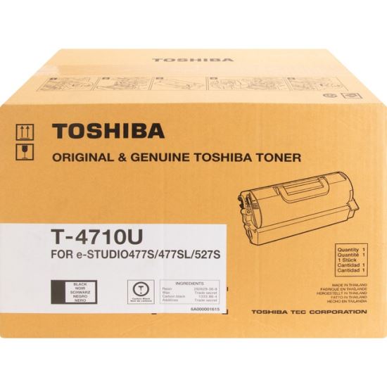 Toshiba T4710U Original Laser Toner Cartridge - Black - 1 Each1