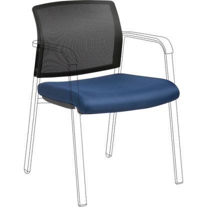 Lorell Stackable Chair Mesh Back/Fabric Seat Kit1