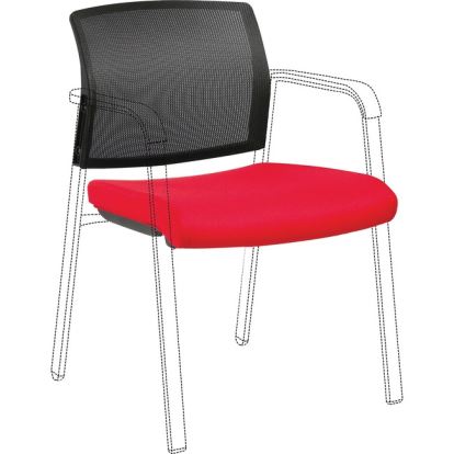 Lorell Stackable Chair Mesh Back/Fabric Seat Kit1