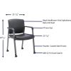 Lorell Healthcare Guest Chair with Casters6