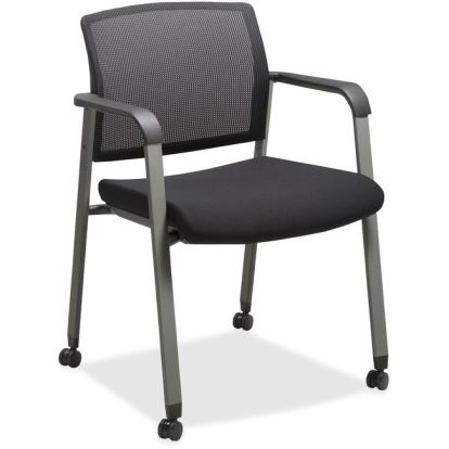 Lorell Mesh Back Guest Chairs with Casters1