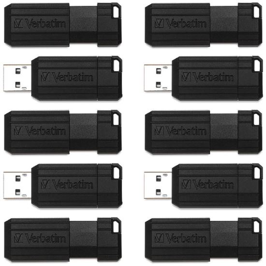 Verbatim 64GB PinStripe USB Flash Drive Business Pack1