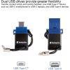 Store ‘n' Go Dual USB 3.0 Flash Drive for USB-C Devices, 32 GB, Blue9