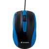 Verbatim Corded Notebook Optical Mouse - Blue4