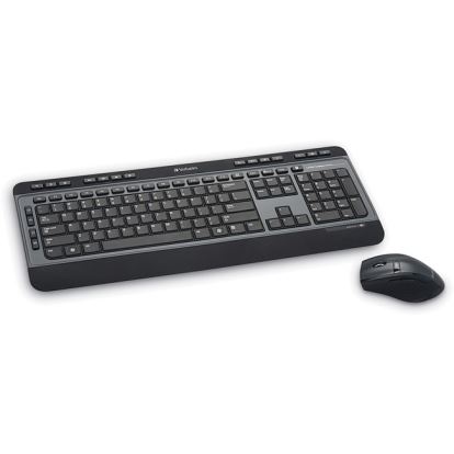 Verbatim Wireless Multimedia Keyboard and 6-Button Mouse Combo - Black1