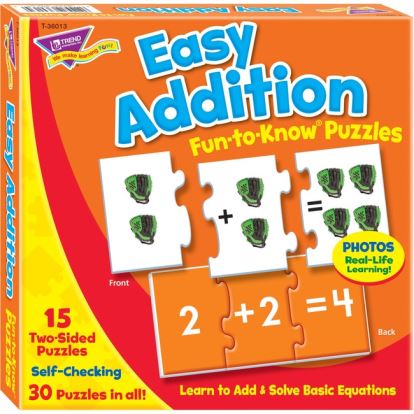 Trend Easy Addition Fun-to-Know Puzzles1