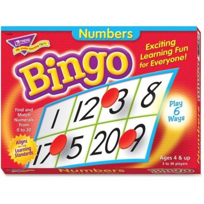 Trend Numbers Bingo Learning Game1