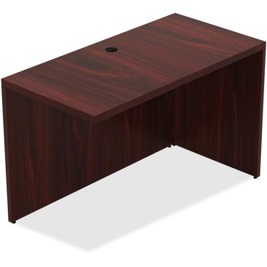 Lorell Chateau Series Mahogany Laminate Desking Return1