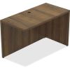 Lorell Chateau Series Walnut Laminate Desking Return1