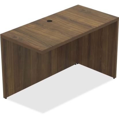 Lorell Chateau Series Walnut Laminate Desking Return1