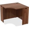 Lorell Essentials Series Walnut Laminate Corner Desk3