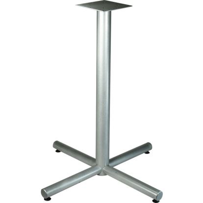 Lorell Silver Bistro-height X-leg Table Base1