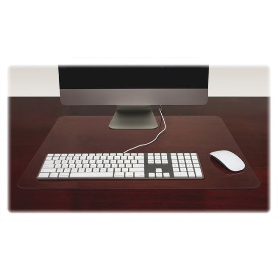 Lorell Rectangular Crystal-clear Desk Pads1