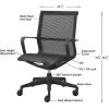 Lorell Executive Mesh Mid-back Chair5