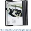 Tarifold VEO Wall Display Unit, 10 Black Pockets3