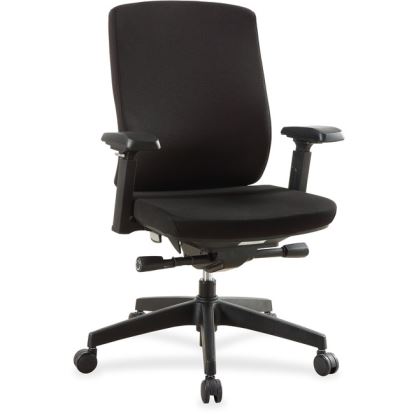 Lorell Mid-Back Chairs with Adjustable Arms1