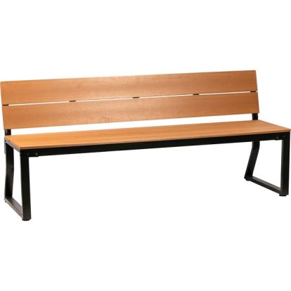 Lorell Teak Outdoor Bench With Backrest1