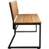 Lorell Teak Outdoor Bench With Backrest4