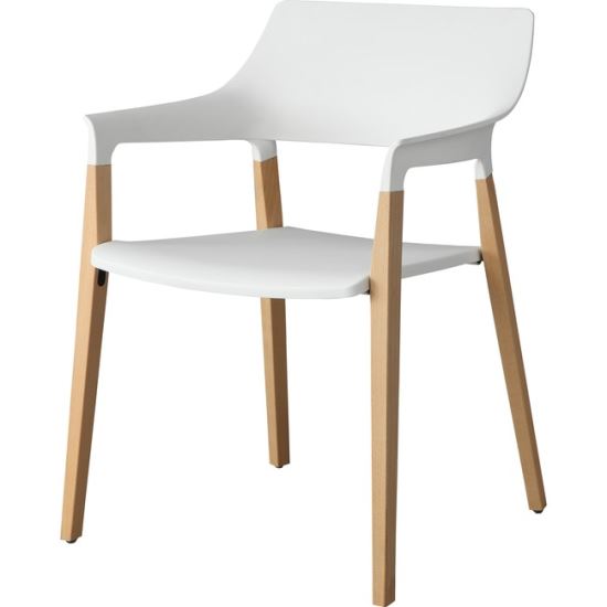 Lorell Wood Legs Stack Chairs1