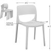 Lorell Indoor/Outdoor Hospitality Poly Stack Chair6