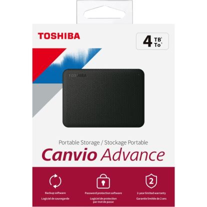 Toshiba Canvio Advance HDTCA40XK3CA 4 TB Portable Hard Drive - External - Black1