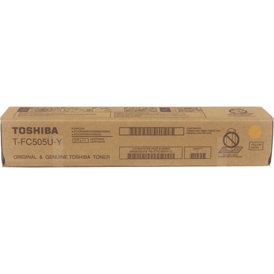 Toshiba Original High Yield Laser Toner Cartridge - Yellow - 1 Each1