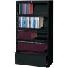 Lorell Receding Lateral File with Roll Out Shelves - 5-Drawer2