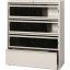 Lorell Receding Lateral File with Roll Out Shelves - 4-Drawer1