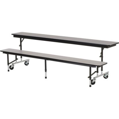 Virco MTC Series Mobile Convertible Bench Table 96" x 15" Top1