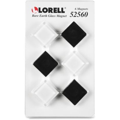 Lorell Square Glass Cap Rare Earth Magnets1