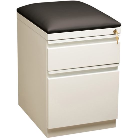 Lorell Mobile Pedestal File with Seating - 2-Drawer1