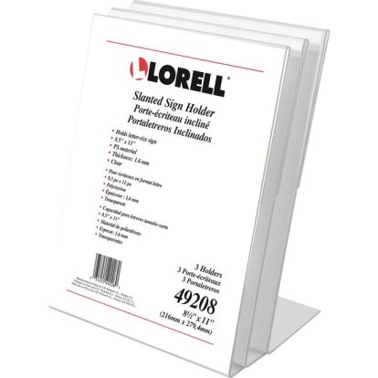 Lorell L-base Slanted Sign Holder Stand1