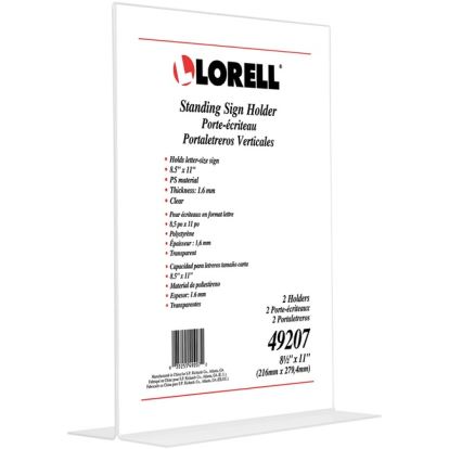 Lorell T-base Standing Sign Holder1