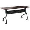 Lorell Mahogany Flip Top Training Table1