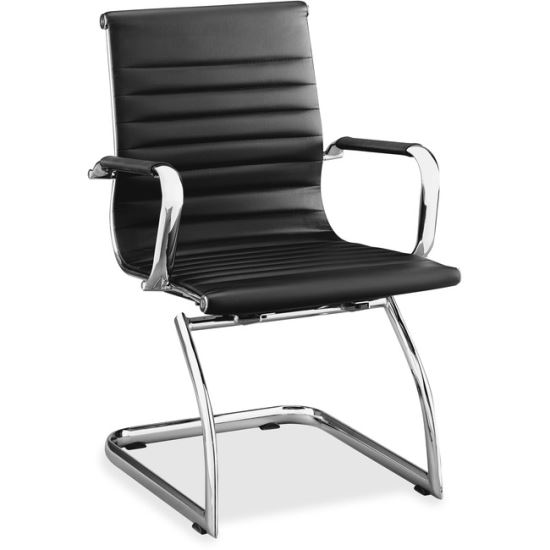 Lorell Modern Chair Mid-back Leather Guest Chairs1