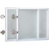 Lorell Wall-Mount Hutch Frosted Glass Door1