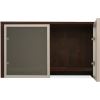 Lorell Wall-Mount Hutch Frosted Glass Door2