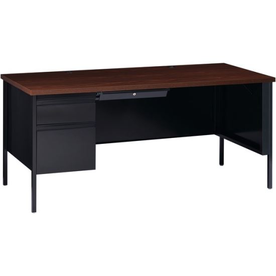 Lorell Fortress Series Left-Pedestal Desk1